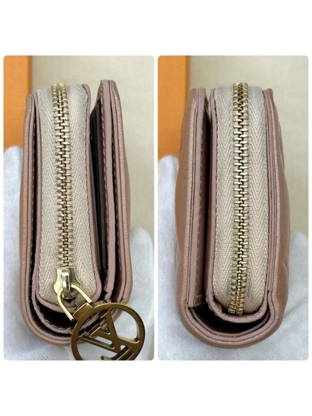 Louis Vuitton Monogram Embossed Portefeuille Lou Fold Wallet